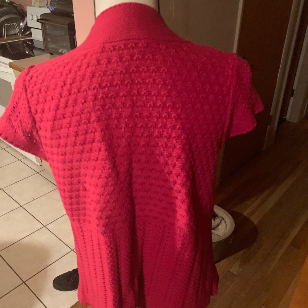 Red Crocheted Jacket - Picture 2 of 5